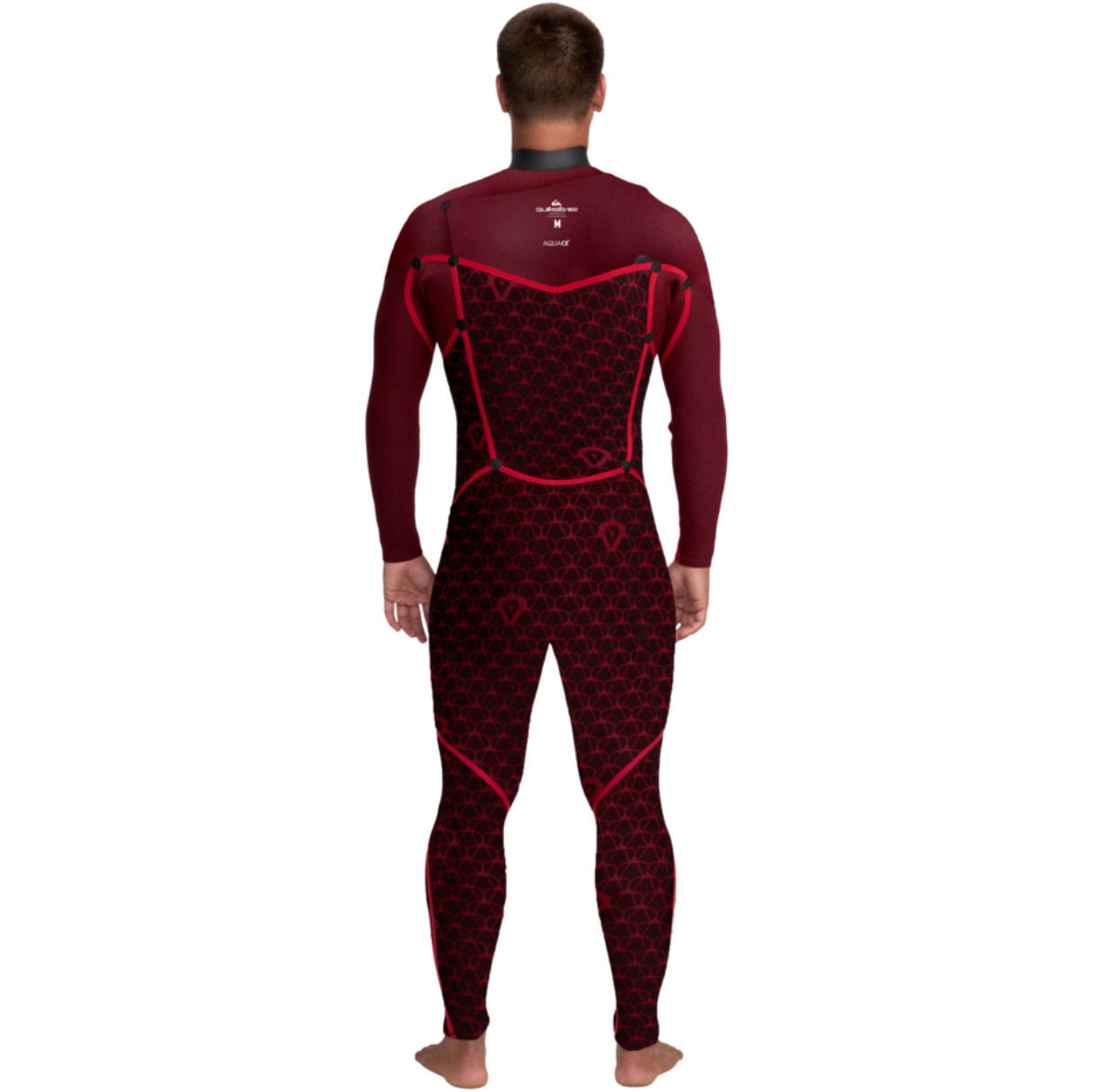 Roupa De Mergulho Masculina Quiksilver Marathon Sessions 4/3mm Com Chest Zip Modelo 25AW213503 - Black